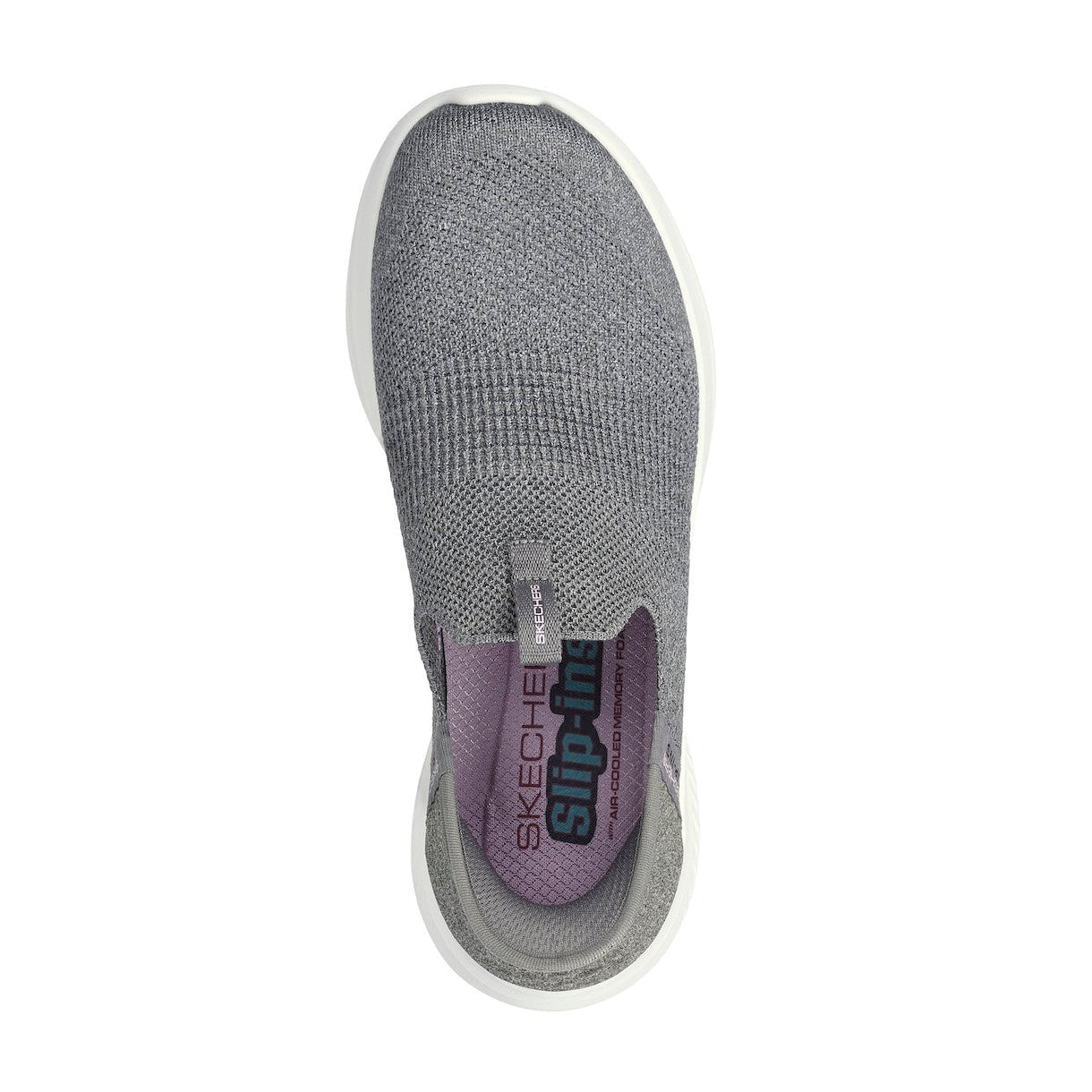 Skechers 149709 Ultra Flex 3.0M - Smooth Step Ladies Grey Textile Vegan Slip On Trainers-elevate your sole
