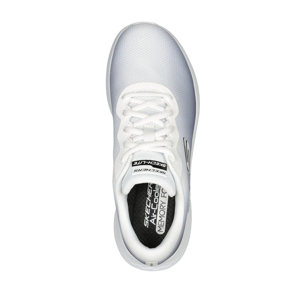 Skechers 149995 Skech Lite Pro Fade Out Ladies White And Black Textile Vegan Lace Up Trainers-elevate your sole