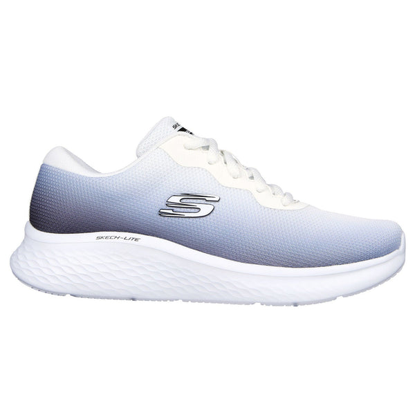 Skechers 149995 Skech Lite Pro Fade Out Ladies White And Black Textile Vegan Lace Up Trainers-elevate your sole