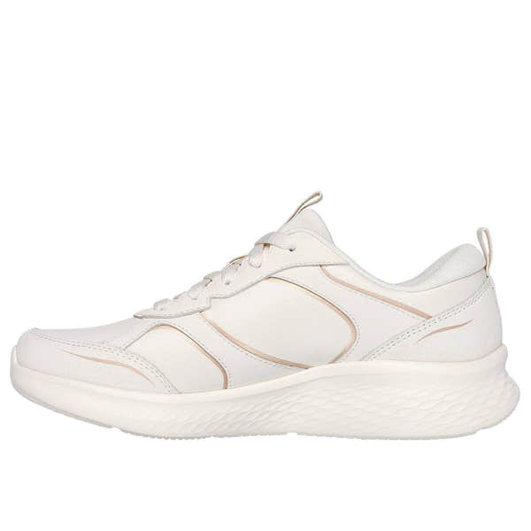 Skechers 150049 Skech-Lite Pro-Sleek Ladies Natural Gold Leather Lace Up Trainers-elevate your sole