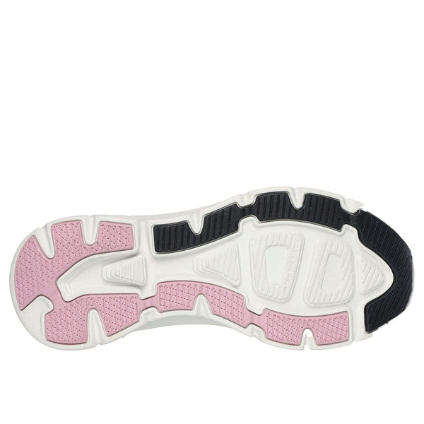 Skechers 150099 D'lux Walker 2.0-Happy Step Slip Ins Ladies Black Pink Textile Vegan Slip On Trainers-elevate your sole