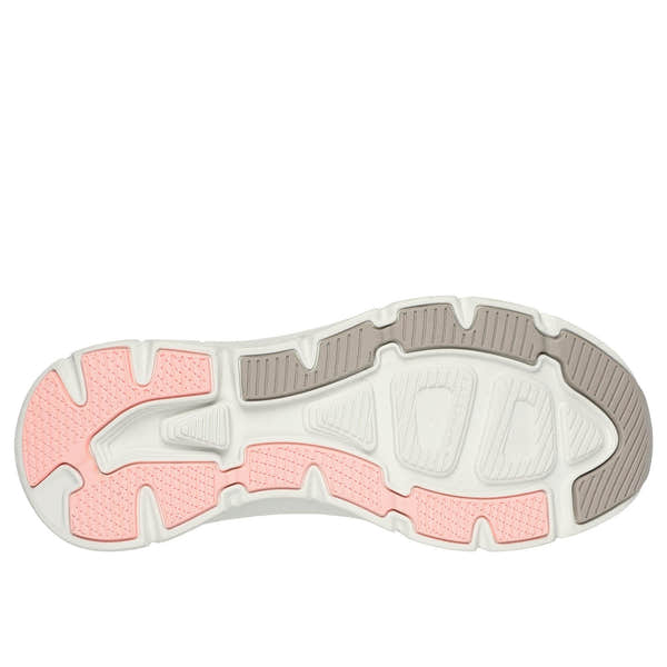 Skechers 150099 D'lux Walker 2.0-Happy Step Slip Ins Ladies Taupe Charcoal Textile Vegan Slip On Trainers-elevate your sole