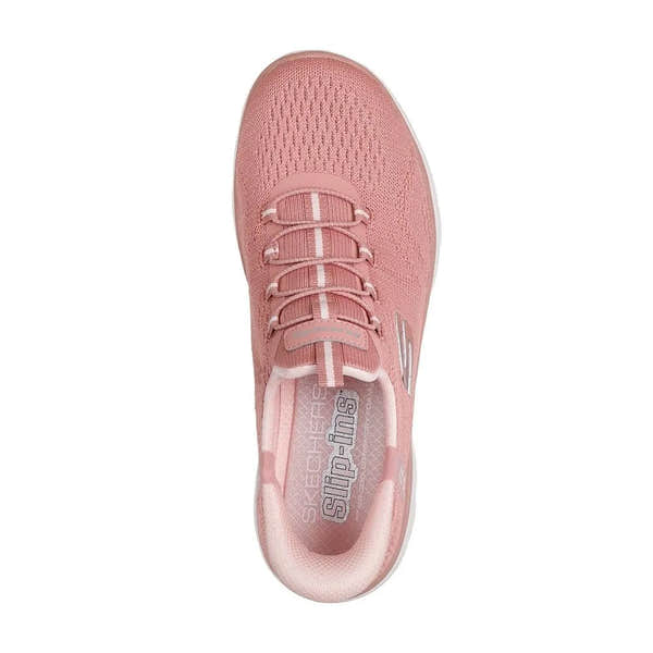 Skechers 150284 Summits Dream Chaser Ladies Rust Textile Vegan Slip On Trainers