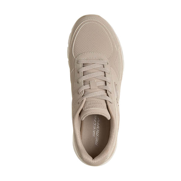 Skechers 150386 Fashion Fit 2.0 - Vintage Ris Ladies Taupe Shoes, insole and footbed view.