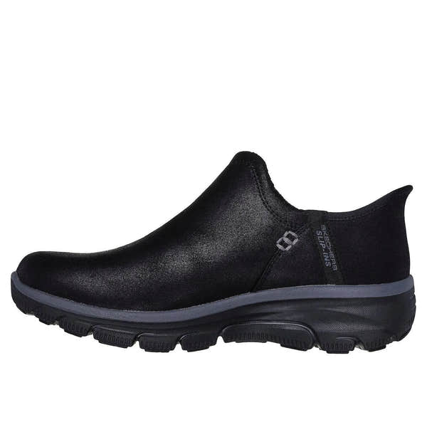 Skechers 167872 Easy Going - Modern Hands Free Ladies Black Textile Water Resistant Vegan Slip On Ankle Boots-elevate your sole