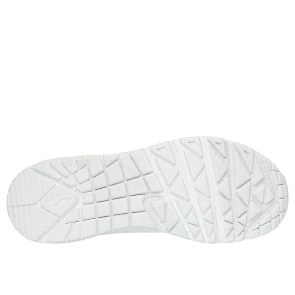 Skechers 177092 Uno - Pop Back Ladies White Mint Lace Up Trainers-elevate your sole