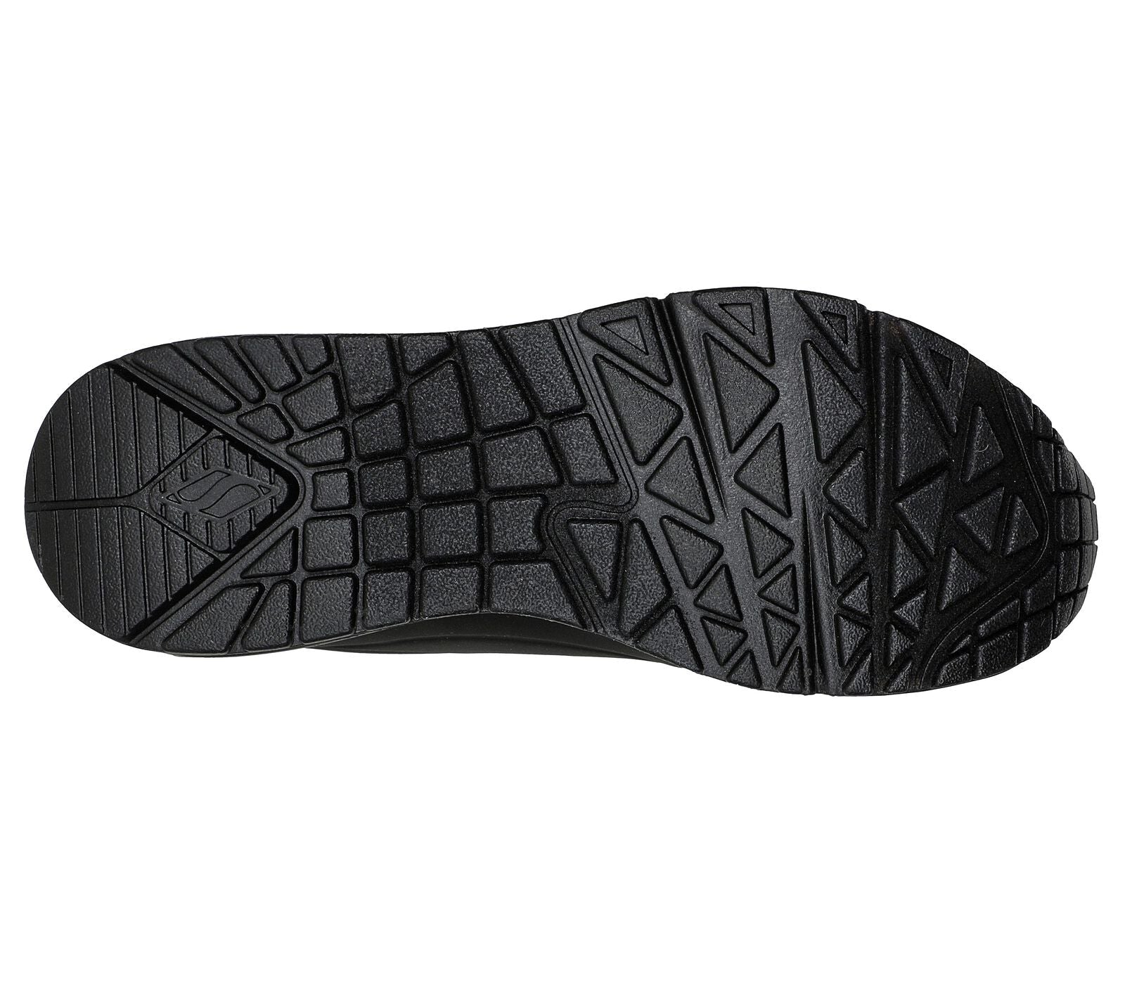 Skechers 177094 Uno Golden Air Ladies Black Textile Lace Up Trainers-elevate your sole