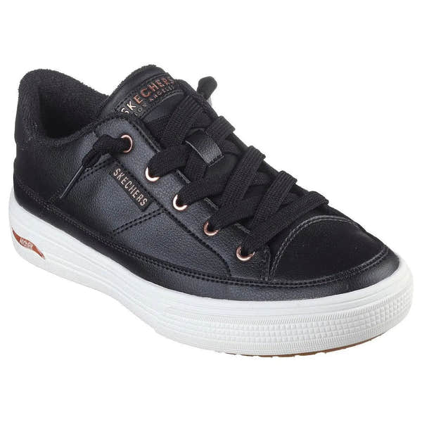 Skechers 177189 Arch Fit Arcade - On Ladies Black Arch Support Slip On Trainers-elevate your sole