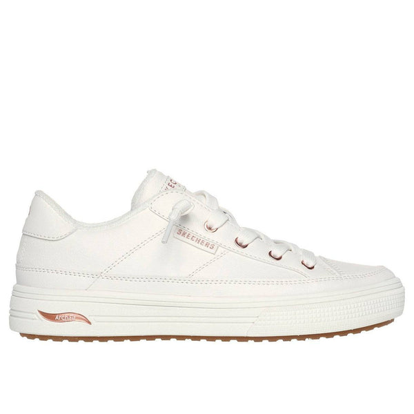 Skechers 177189 Arch Fit Arcade - On Ladies White Arch Support Slip On Trainers-elevate your sole
