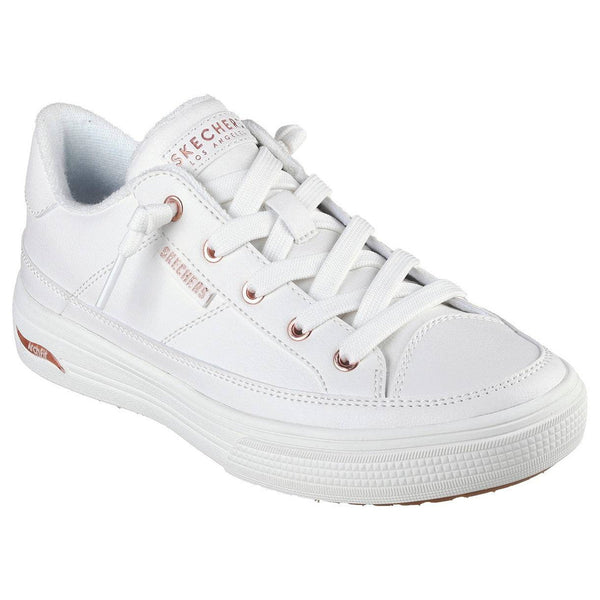 Skechers 177189 Arch Fit Arcade - On Ladies White Arch Support Slip On Trainers-elevate your sole
