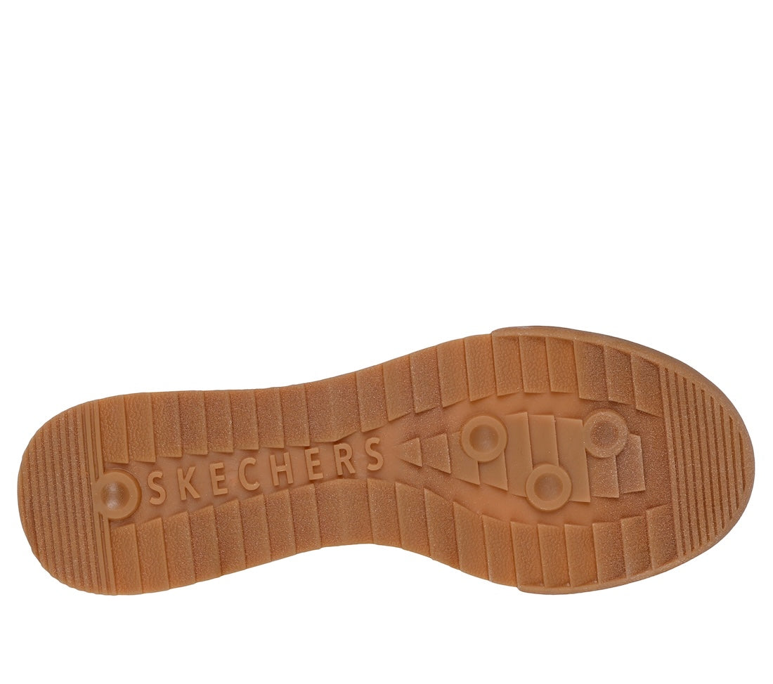 Skechers Zinger 2.0 Ultimate Classic Ladies Quail Leather Lace-Up Trainers with rubber sole and 