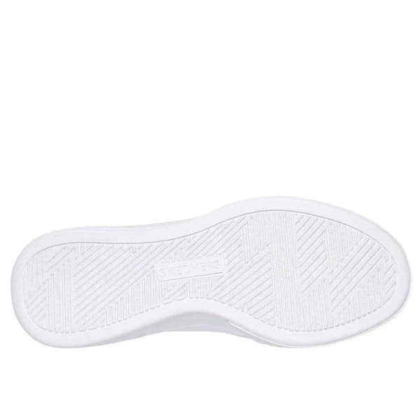 Skechers 185060 Cordova Classic-Best Behavior Ladies White Black Leather Lace Up Trainers-elevate your sole