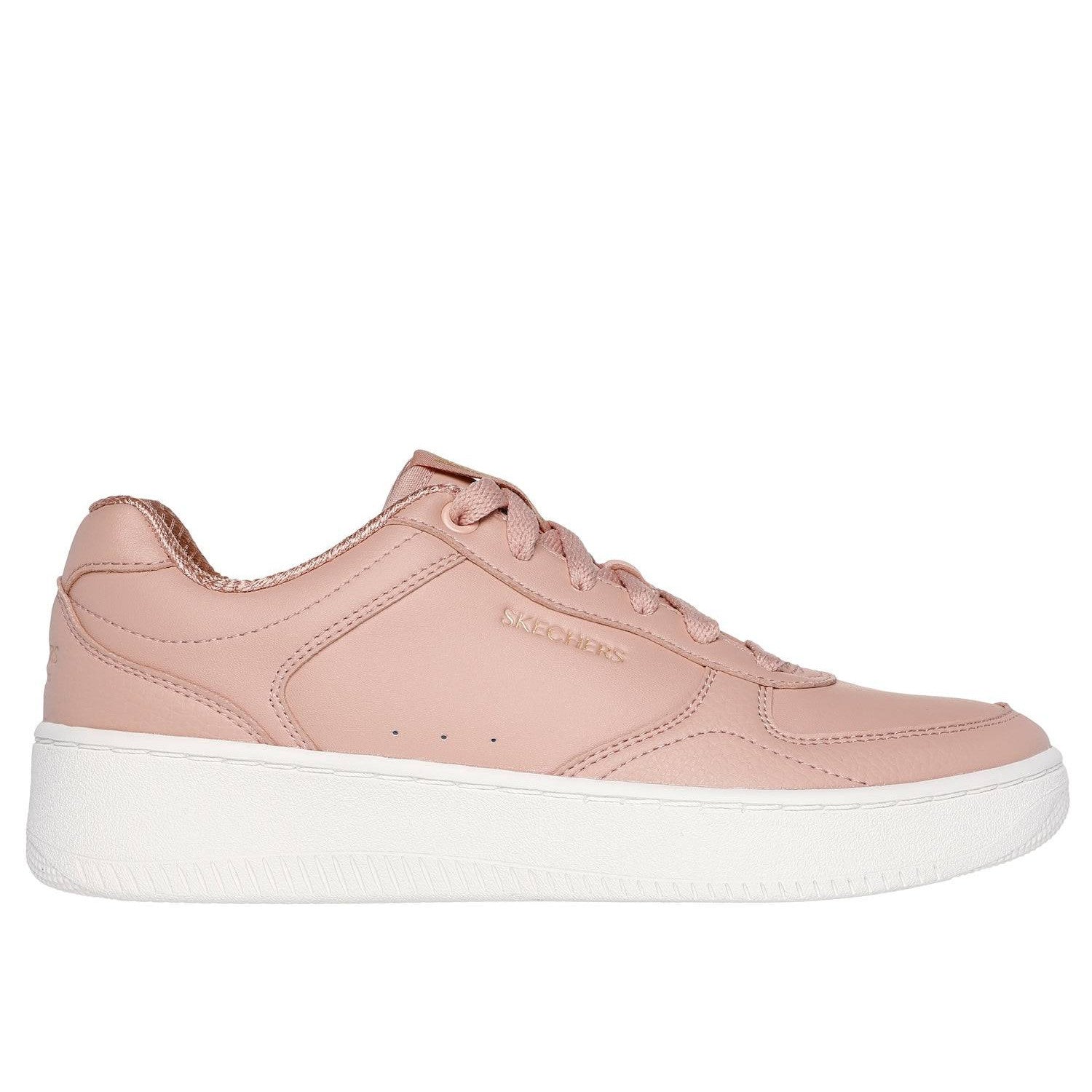 Skechers 185160 Sport Court 2.0 - Co Ladies Tan Leather Lace Up Trainers-elevate your sole