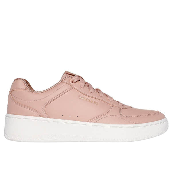 Skechers 185160 Sport Court 2.0 - Co Ladies Tan Leather Lace Up Trainers-elevate your sole