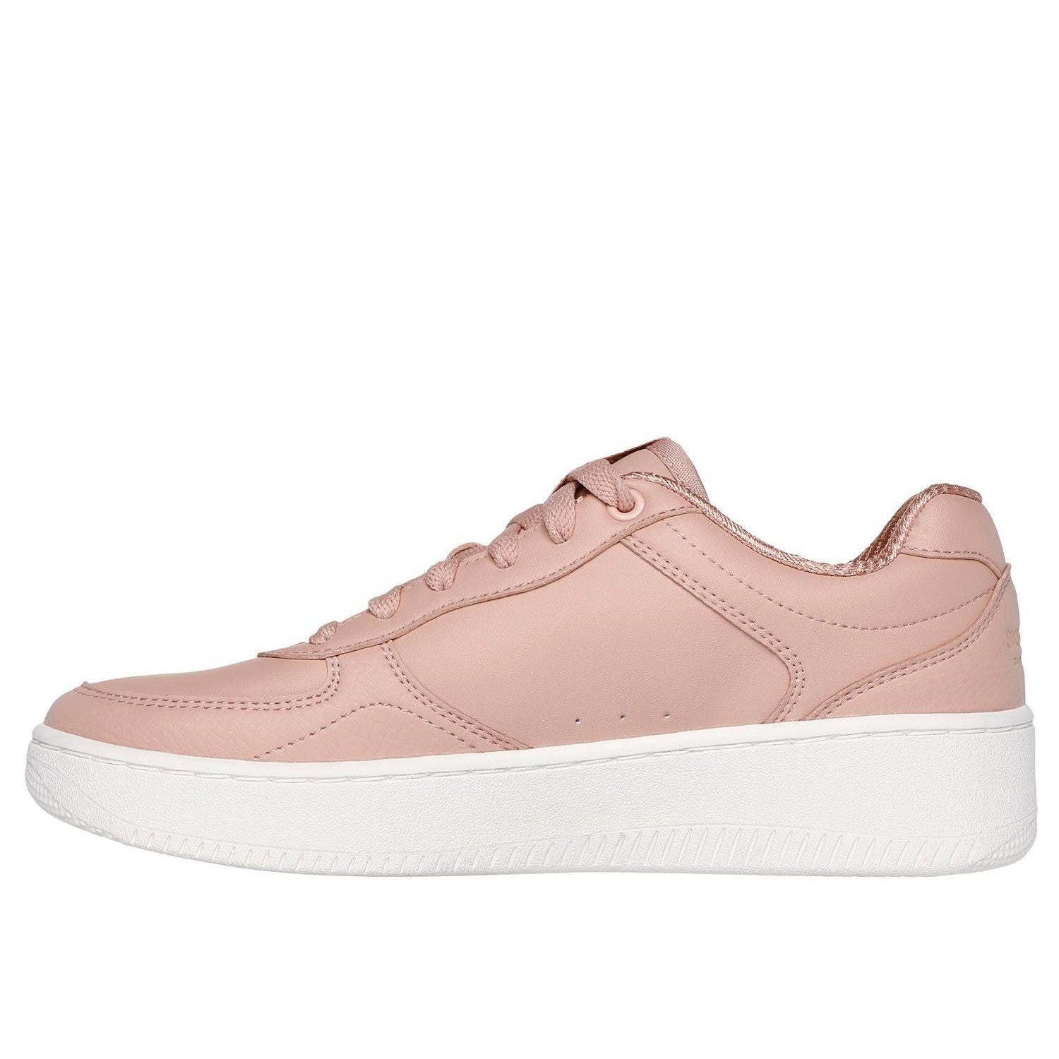 Skechers 185160 Sport Court 2.0 - Co Ladies Tan Leather Lace Up Trainers-elevate your sole