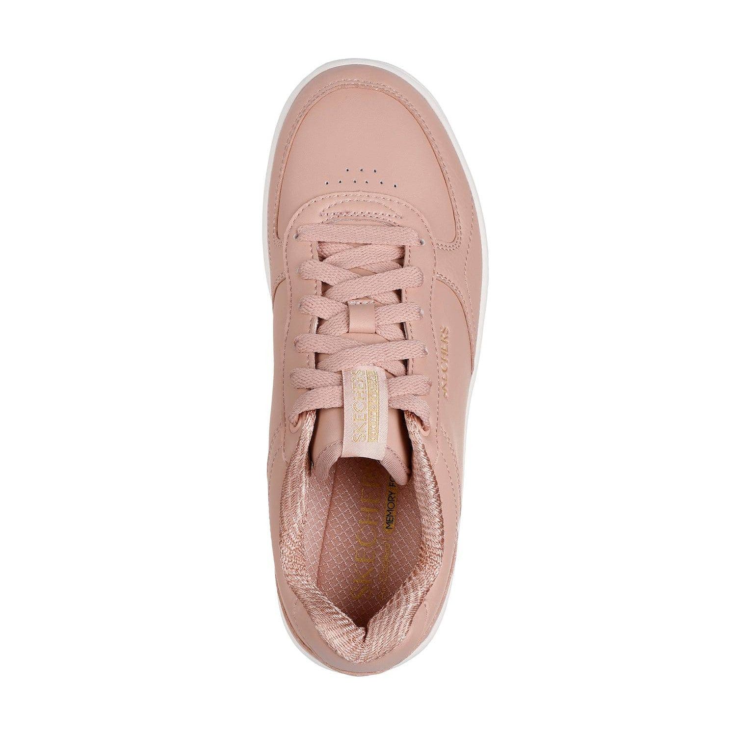 Skechers 185160 Sport Court 2.0 - Co Ladies Tan Leather Lace Up Trainers-elevate your sole