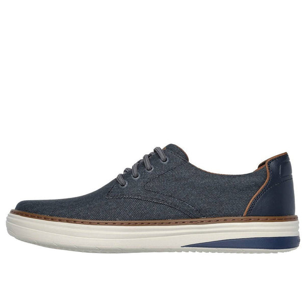 Skechers 205135 Hyland - Ratner Mens Navy Textile Vegan Slip On Shoes-elevate your sole