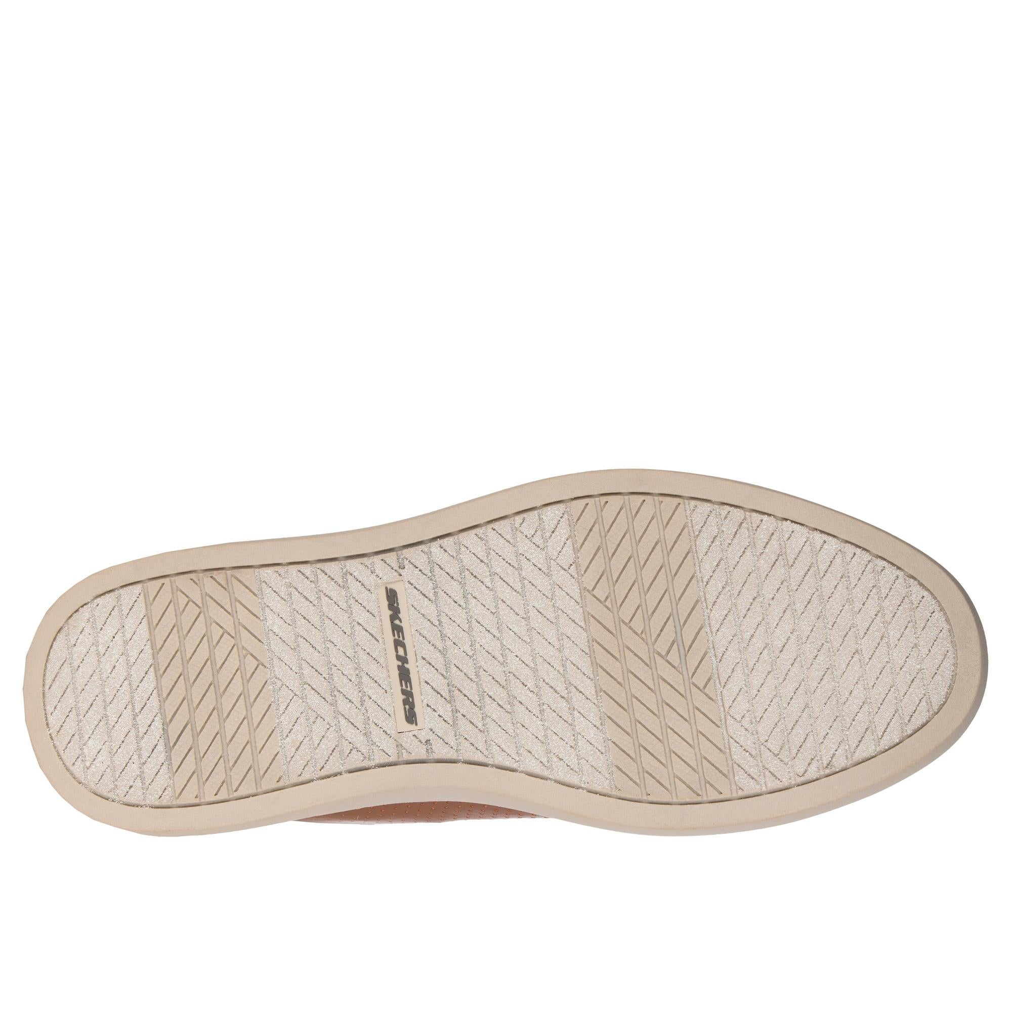 Skechers Owen Connell men's brown slip-on shoes with textured outsole and casual design.