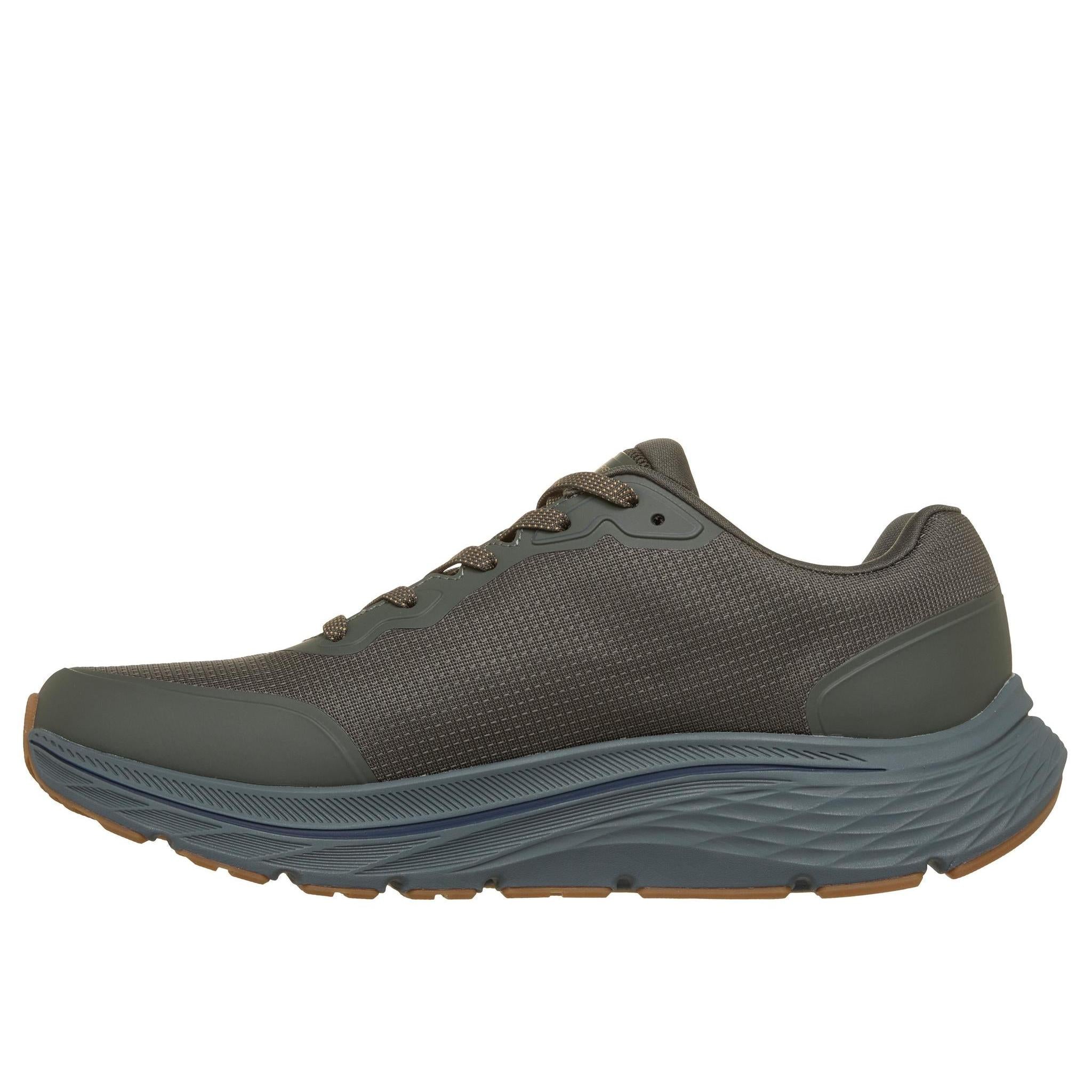 Skechers 221266 Go Run Consistent 3 - Streamh Mens Olive Textile Shoes, inner side view.
