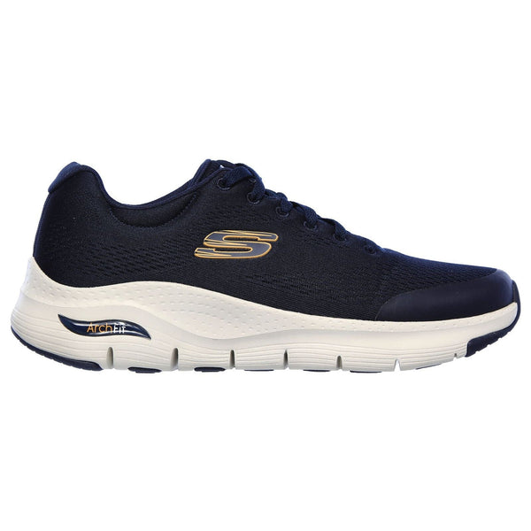 Skechers 232040 Arch Fit Mens Navy Textile Arch Support Lace Up Trainers-elevate your sole
