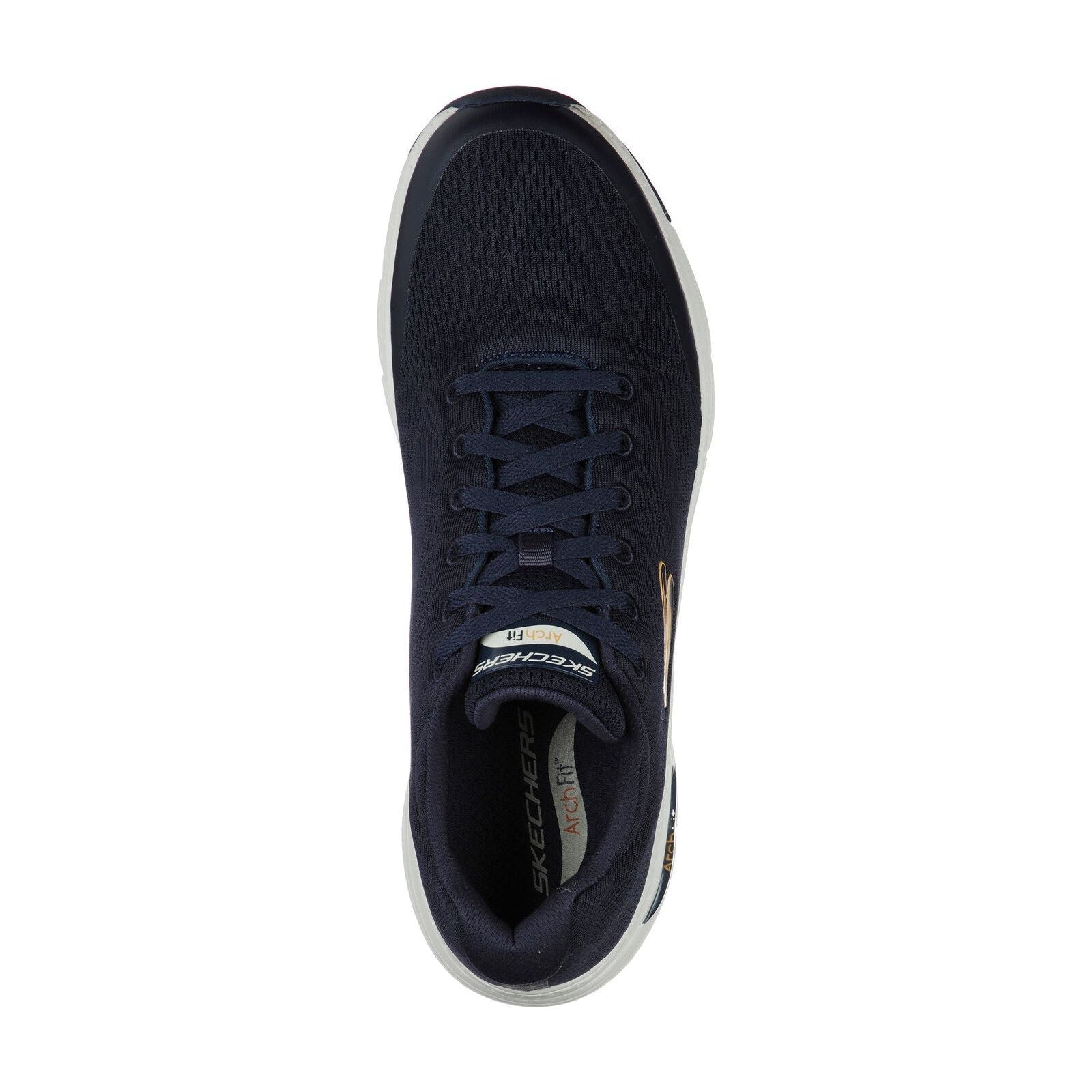 Skechers 232040 Arch Fit Mens Navy Textile Arch Support Lace Up Trainers-elevate your sole