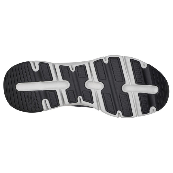 Skechers 232301 Arch Fit Waveport Mens Black And Grey Textile Arch Support Elasticated Trainers-elevate your sole