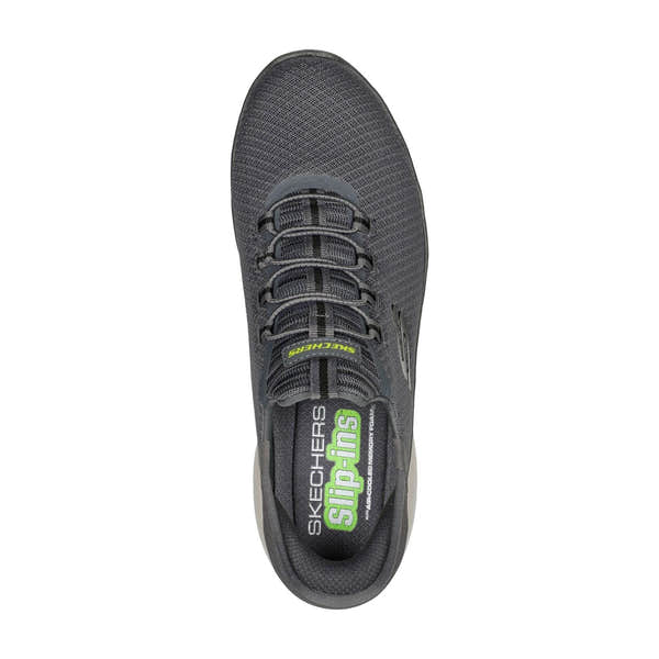Skechers 232457 Summits High Range Mens Charcoal Textile Vegan Elasticated Trainers-elevate your sole