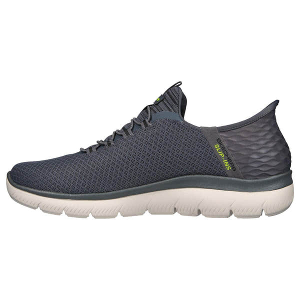 Skechers 232457 Summits High Range Mens Charcoal Textile Vegan Elasticated Trainers-elevate your sole