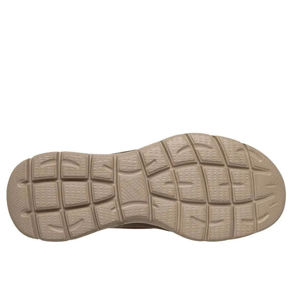 Skechers men's vegan slip-on trainers, chocolate brown, Summits-High Range style, with cushioned non-slip rubber sole.