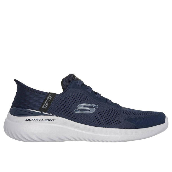 Skechers 232459 Bounder 2.0 - Emerged Mens Navy Textile Vegan Lace Up Trainers-elevate your sole