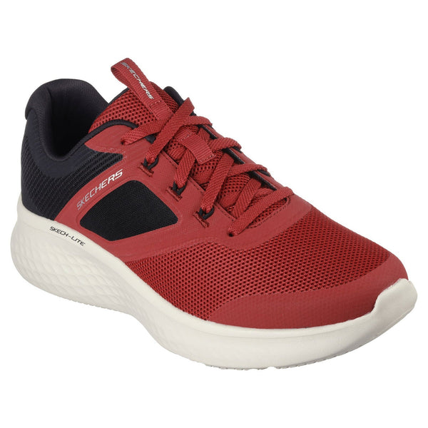 Skechers 232594 Skech Lite Pro New Century Mens Red And Black Textile Lace Up Trainers-elevate your sole