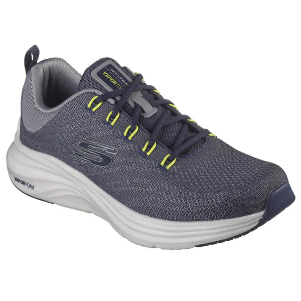 Skechers 232626 Vapor Foam Varien Mens Navy & Grey Textile Trainers-elevate your sole