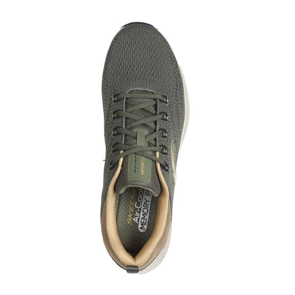Skechers 232626 Vapor Foam Varien Mens Olive Textile Trainers-elevate your sole