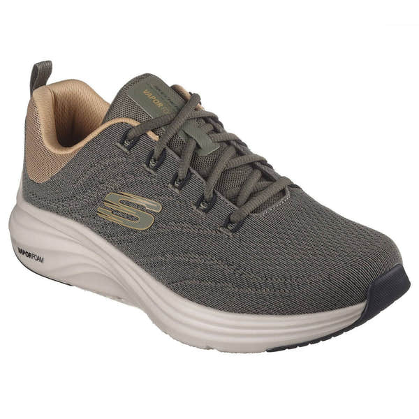 Skechers 232626 Vapor Foam Varien Mens Olive Textile Trainers-elevate your sole