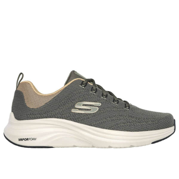 Skechers 232626 Vapor Foam Varien Mens Olive Textile Trainers-elevate your sole