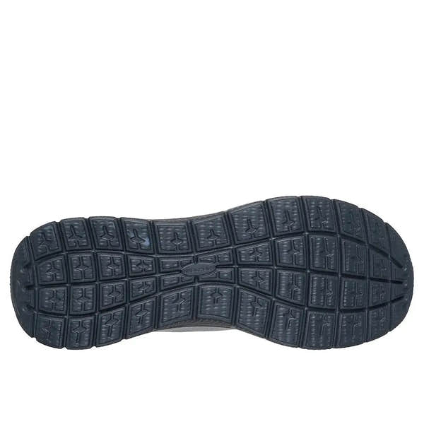 Skechers Skech-Air Summits men's charcoal and lime vegan slip-on trainers with textured sole and breathable upper.