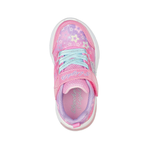 Skechers 302324N Star Sparks Girls Pink Multi Textile Touch Fastening Trainers-elevate your sole