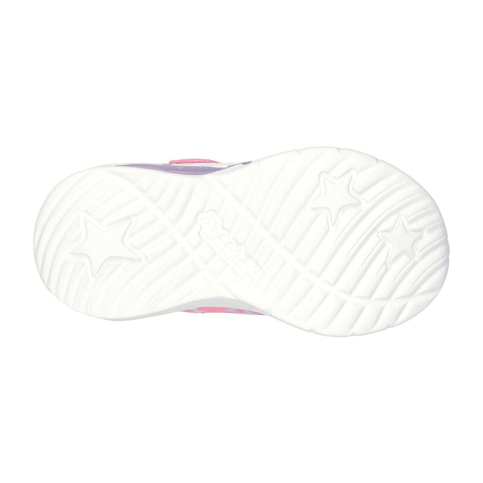Skechers 302324N Star Sparks Girls Pink Multi Textile Touch Fastening Trainers-elevate your sole