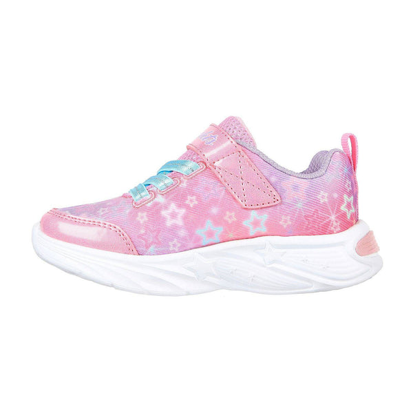 Skechers 302324N Star Sparks Girls Pink Multi Textile Touch Fastening Trainers-elevate your sole