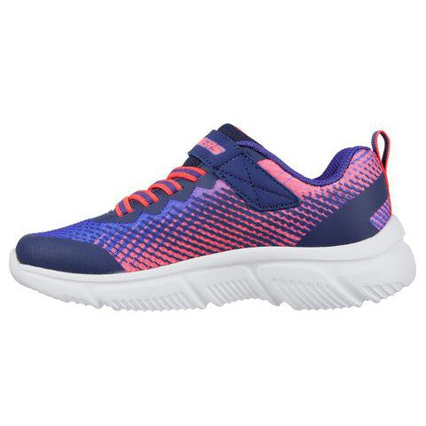 Skechers 302430N Go Run 650 Girls Navy Multi Touch Fastening Trainers-elevate your sole