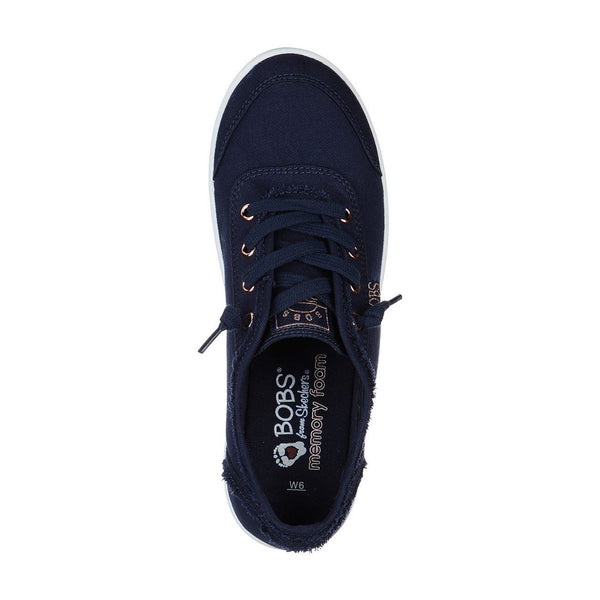 Skechers 33492 Bobs B Cute Ladies Navy Slip On Shoes-elevate your sole