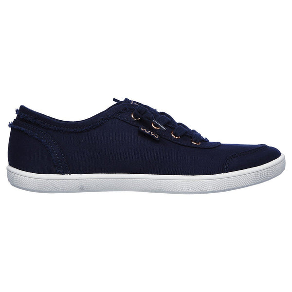 Skechers 33492 Bobs B Cute Ladies Navy Slip On Shoes-elevate your sole
