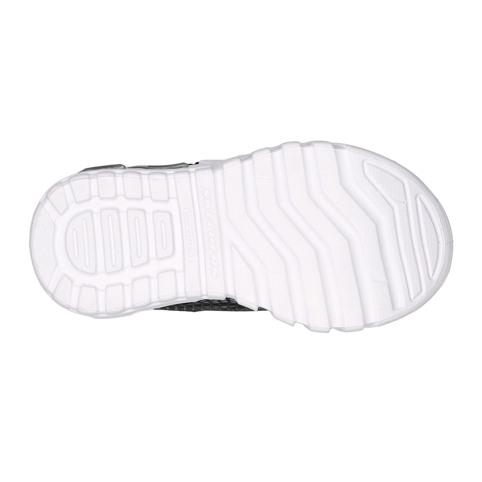Skechers 400137N Flex Glow Elite Vorlo Boys Black And Silver Synthetic Touch Fastening Trainers-elevate your sole