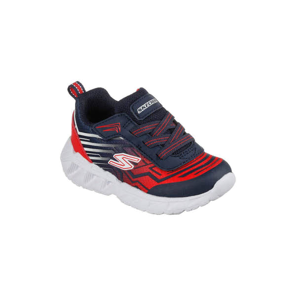 Skechers 401503N Magna Lights Maver Boys Navy And Red Slip On Trainers-elevate your sole