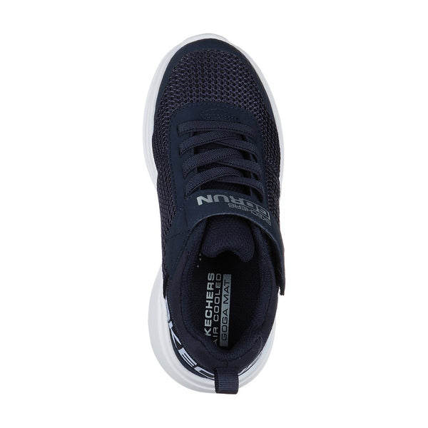 Skechers 97875N Go Run Fast Tharo Boys Navy Rip-Tape Fastening Trainers - elevate your sole