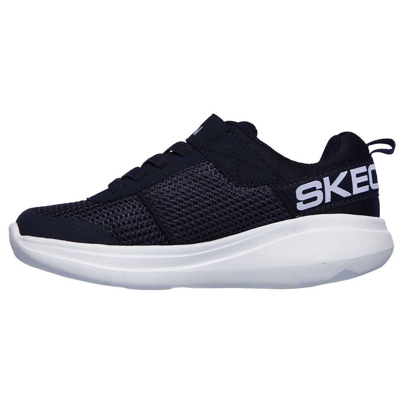 Skechers 97875N Go Run Fast Tharo Boys Navy Rip-Tape Fastening Trainers - elevate your sole