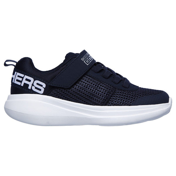 Skechers 97875N Go Run Fast Tharo Boys Navy Rip-Tape Fastening Trainers - elevate your sole
