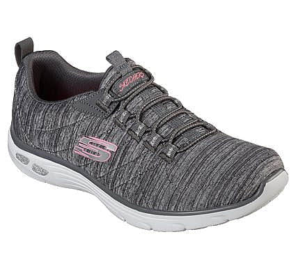Skechers Ladies 12820 Empire Grey Trainers - elevate your sole