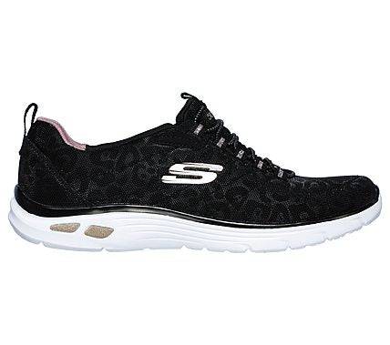 Skechers Ladies 12825 Empire Black Pink Trainers-elevate your sole