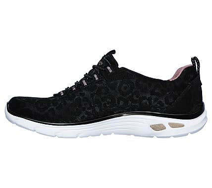 Skechers Ladies 12825 Empire Black Pink Trainers - elevate your sole